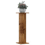 Plant Stands 2 pcs Old Wood 30x30x95 cm Engineered Wood 3307880