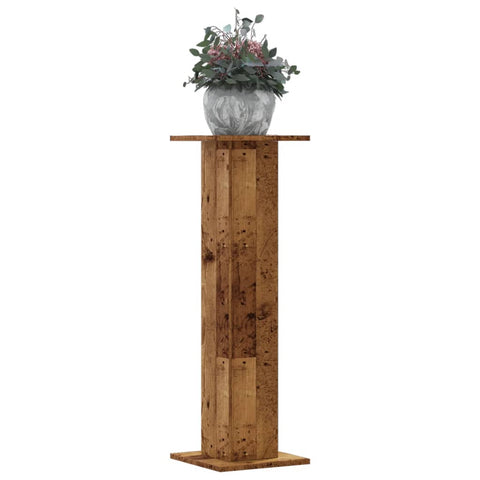 Plant Stands 2 pcs Old Wood 30x30x95 cm Engineered Wood 3307880
