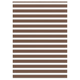 Zebra Blind Brown 155x200 cm Fabric Width 150.9 cm Polyester 4014376