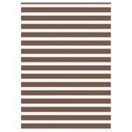 ZNTS Zebra Blind Brown 155x200 cm Fabric Width 150.9 cm Polyester 4014376