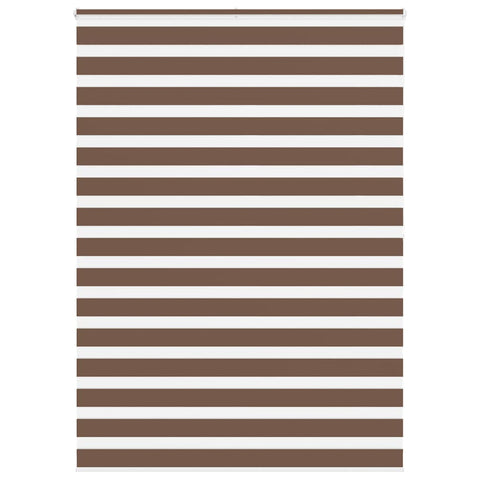 ZNTS Zebra Blind Brown 155x200 cm Fabric Width 150.9 cm Polyester 4014376