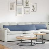 Sofa Pillows 2 pcs Blue 200 x 40 cm Corduroy Fabric 42013906