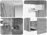 Bathroom Furniture Set 5 pcs Grey Sonoma 3406756