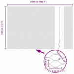 Hexagon Fence Grey 1.4 x 25 m Steel 42005541