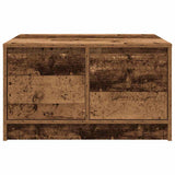 Coffee Table with Drawers Old Wood 70.5x70x40 cm 3328415