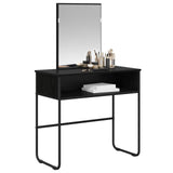 Dressing Table Black Oak 81 x 40 x 131 cm Engineered Wood 8007689