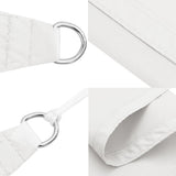 Sunshade Sail Oxford Fabric Triangular 5x5x5 m White 135290