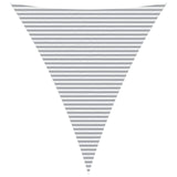 Sun Shade Sail Light Grey and White 5 x 6 x 6 m 42031209