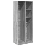 Wardrobe Grey Sonoma 80x50x200 cm Engineered Wood 3307761