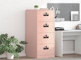 File Cabinet 2 pcs Pink 44 x 50 x 139 cm Cold-Rolled Steel 3406155