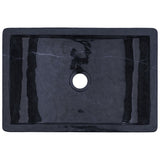 Bathroom Vanity Cabinet with Black Marble Sinks Solid Wood Teak 3096584