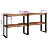 Console Table Multicolour 160 x 33 x 75 cm Solid reclaimed wood 4104741