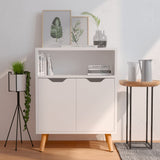 Sideboard High Gloss White 60x30x72 cm Engineered Wood 326828