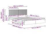 Bed Frame with Storage and Headboard Sonoma Oak 150 x 200 cm 3414373