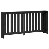 Radiator Cover Black Oak 175 x 20 x 82 cm Engineered Wood 869226