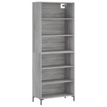 Highboard Grey Sonoma 69.5x32.5x180 cm Engineered Wood 3189579