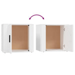 ZNTS Bedside Cabinets 2 pcs White 50x39x47 cm 816689