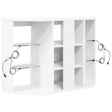 Corner LED TV Cabinet White 100x40x68cm Engineered Wood 889785