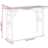 Console Table 115x39x75 cm Bamboo 368041