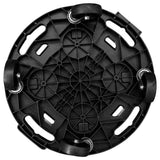 Plant Trolleys with Wheels 3 pcs Diameter 40 cm Black 275 kg 3143919