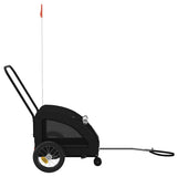 Pet Bike Trailer Black Oxford Fabric and Iron 93975