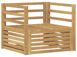 Outdoor Sofa Solid Acacia Wood White 3439076