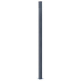 Fence Posts 2 pcs Dark Grey 185 cm Aluminium 148986