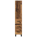 Highboard Old Wood 34.5 x 34 x 180 cm Engineered Wood 3415703