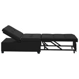 Sofa Bed Black 194 x 67 x 82 cm Microfiber 42008610