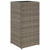 ZNTS Garden Planter Grey 30x30x60 cm Poly Rattan 366412