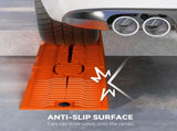 2 Pieces Car Ramps Heavy Duty 2.5 Ton Motorhome Levelling Ramps, Plastic Garage Workshop Car Lift, T3398P349493