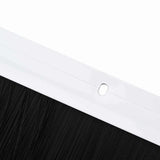 Screw-on Door Brush Seals 12 pcs White 100 cm Aluminium Alloy 42019544