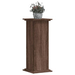 ZNTS Plant Stand Brown Oak 33x33x80 cm Engineered Wood 852975