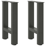 ZNTS Coffee Table Legs Anthracite 2 pcs 28x cm Steel 4013274