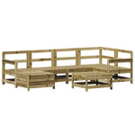 ZNTS 7 Piece Garden Sofa Set Impregnated Wood Pine 3250959