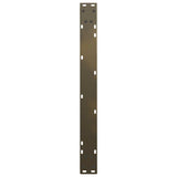 Dining Table Legs V-Shape 3 pcs Natural Steel 90x cm Steel 4012671