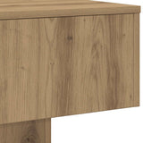 Coffee Table Artisan Oak 60x60x31.5 cm Engineered Wood 856551