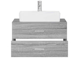 Bathroom Furniture Set Grey Sonoma Engineered Wood 3404387