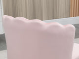 Velvet-Feel Shell Accent Chair - Pink T3398P340977
