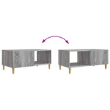 Coffee Table Grey Sonoma 90 x 50 x 40 cm Engineered Wood 894731