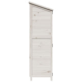 Garden Shed with Roof White 106.5 x 56 x 176 cm Solid Fir Wood 42033449