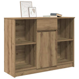 Sideboard with Drawer Artisan Oak 101x35x76 cm Engineered Wood 861570