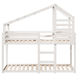 Bunk Bed without Mattress White 90x190 cm Single Solid Wood Pine 3281973