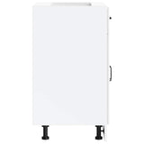 Kitchen Base Cabinet Kalmar High Gloss White Engineered Wood 853489