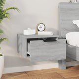 Wall-mounted Bedside Cabinets 2 pcs Grey Sonoma 34x30x20 cm 817090