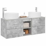 Bathroom Furniture Set 3 pcs Concrete Grey 3405950