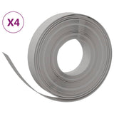 Garden Edgings 4 pcs Grey 10 m 10 cm Polyethylene 3155430
