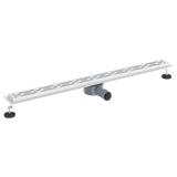 Shower Drain Line Design with 360&deg Siphon Silver 100 cm 42015984