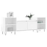 TV Cabinet High Gloss White 160x35x55 cm Engineered Wood 831342