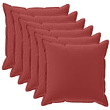 Cushion with Pillow HOUTEN 6 pcs Wine Red Polyester 932620